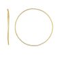 14K Gold 1.2x50mm Diamond Cut Endless Hoops