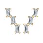 14K Gold Baguette Ear Climber
