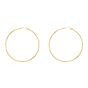14K Gold 2x60mm Polished Hoop Earring