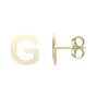 14K Gold Initial G Stud Earring