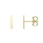14K Gold Initial I Stud Earring