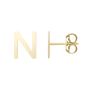 14K Initial Studs Series - ALL LETTERS