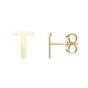14K Initial Studs Series - ALL LETTERS