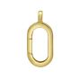 14K Charm Oval Push Lock