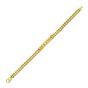 14K Curb Bar Venetian Cuff