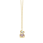 14K Gold Popcorn Teddy Bear Necklace
