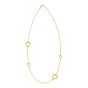 14K Heart Cable Necklace