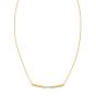 14K Diamond Twisted Bar Necklace