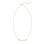 14K Diamond Twisted Bar Necklace