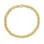 14K Oval Twist & Polished Link Bracelet