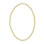 14K Oval Twist & Polished Link Necklace