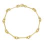 14K Italian Cable Bar & Link Bracelet