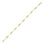 14K Italian Cable Bar & Link Bracelet
