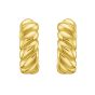 14K Cable Coissant Hoops