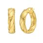 14K Barely Twisted Hoops