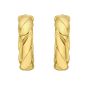 14K Barely Twisted Hoops