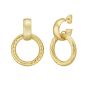 14K Lux Door Knocker Hoops