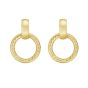 14K Lux Door Knocker Hoops