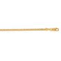 18K Gold 2.2mm Gourmette Chain