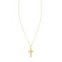 14K Cross Prosecco Pendant