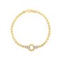 14K Gold & Diamond Venetian Cable Link Bracelet