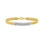 14K Diamond Curb Venetian Bracelet