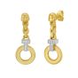 14K Venetian Diamond Drop Earrings