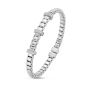 14K Dia Triple Station Venetian Cuff