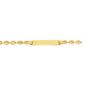14K Gold Children's Puffed Mariner ID Bracelet