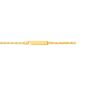 14K Gold Children's Heart ID Bracelet