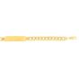 14K Gold 8mm Polished ID Chain