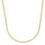 14K Gold 4.1mm Light Gourmette Chain