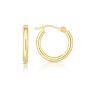 14K Gold 2x15mm Hoops