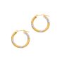 14K Gold 3x20mm Hoop Earring