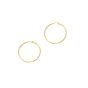 14K Gold 2x40mm Hoops