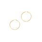 14K Gold 1.5x30mm Hoops