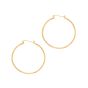 14K Gold 1.5x40mm Hoops