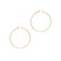 14K Gold 1.5x45mm Hoops