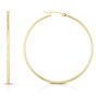 14K Gold 1.5x45mm Hoops