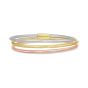14K Tri-Color Stretch Mesh Bracelet