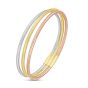 14K Tri-Color Stretch Mesh Bracelet