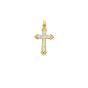 14K Gold Vintage Diamond Cut Cross