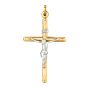 14K Gold Large Crucifix Cross
