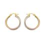 14K Trinity Woven Hoops