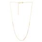 10K Tri-color Bar Station Necklace