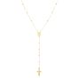 14K Gold Rosary Inspired Necklace