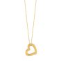 14K Gold Open Heart Necklace