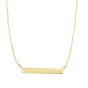 14K Gold Bar Necklace