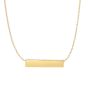 14K Gold Small Bar Necklace