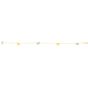 14K Two-tone Gold Butterfly Anklet